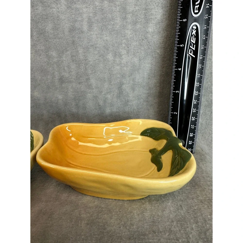 Williams‎ Sonoma Jardin Potager Yellow Bell Pepper Shaped Dip Bowls Set of 2